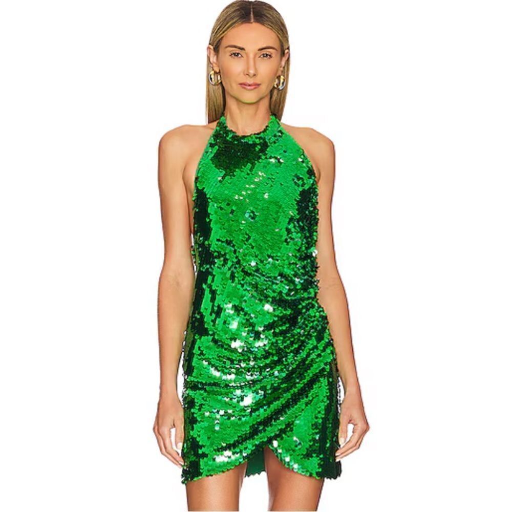 New Ronny Kobo Revolve Jo Dress in Green Medium